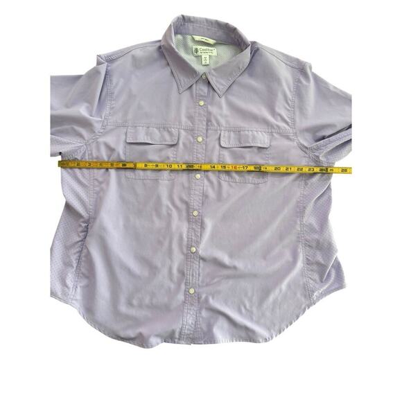 Coolibar Womens Purple UPF 50+ Sun Protection You Wear Button Down Shirt Size 2X - Picture 3 of 5